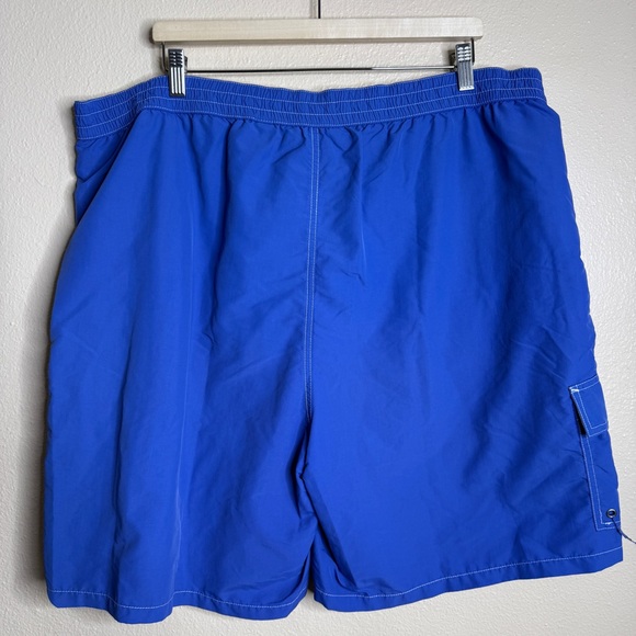 Polo Ralph Lauren Swim Trunks Men’s 3XB Blue Yellow Logo Drawstring Board Shorts - Picture 6 of 8